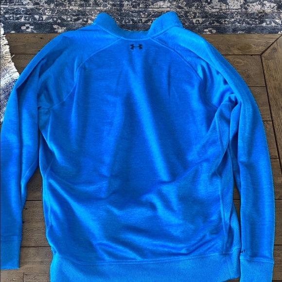 SOLD_Bright Blue Under Armour quarter zip - Picture 6 of 7